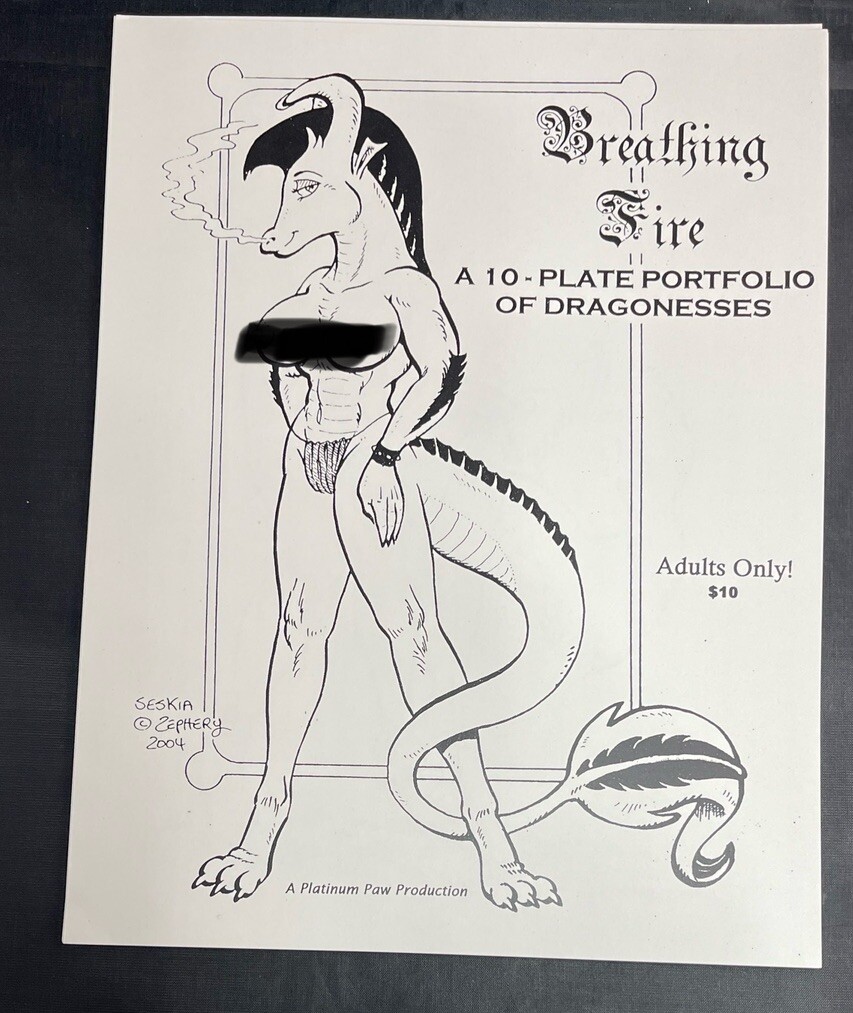 Breathing Fire 2004 Zephery Hughes Platinum Paw Production 10 Plate Portfolio