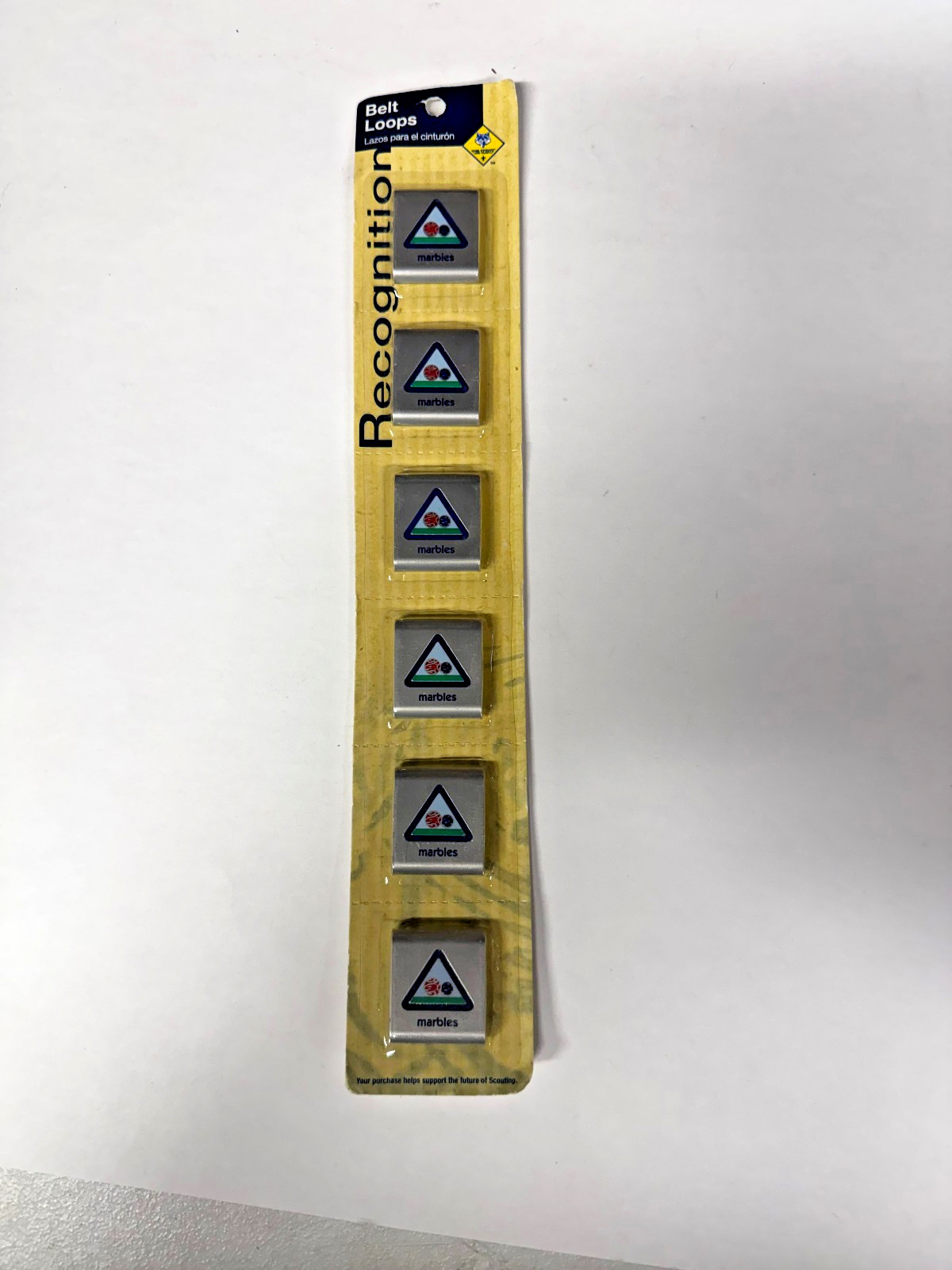 MARBLES BELT LOOP PREOWNED RETIRED CUB SCOUT SPORT PROGRAM A01739