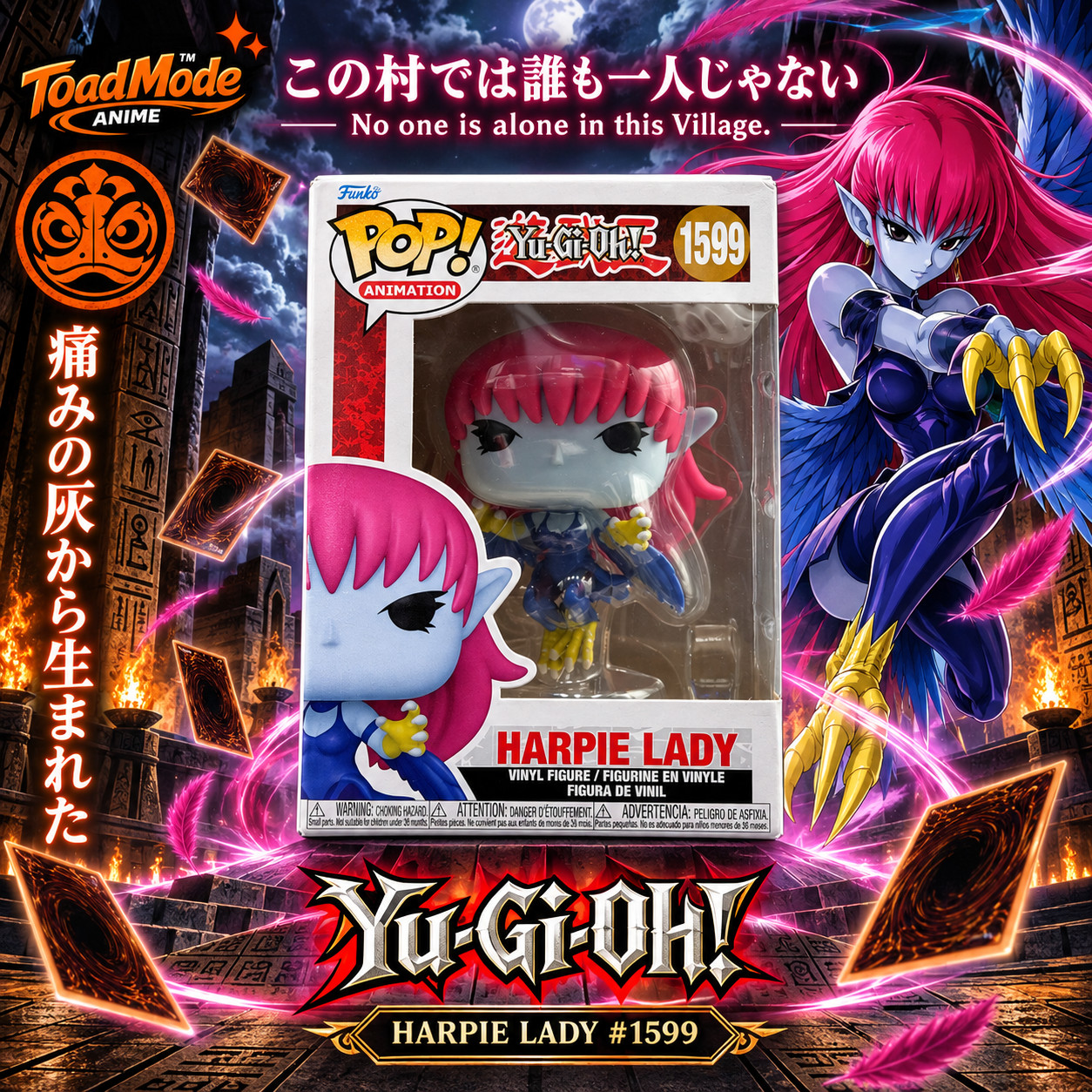 TM‑0069 Harpie Lady #1599 Yu‑Gi‑Oh Funko Pop Animation Vinyl Figure New TM‑0069 Harpie Lady #1599 Yu‑Gi‑Oh Funko Pop Animation Vinyl Figure New