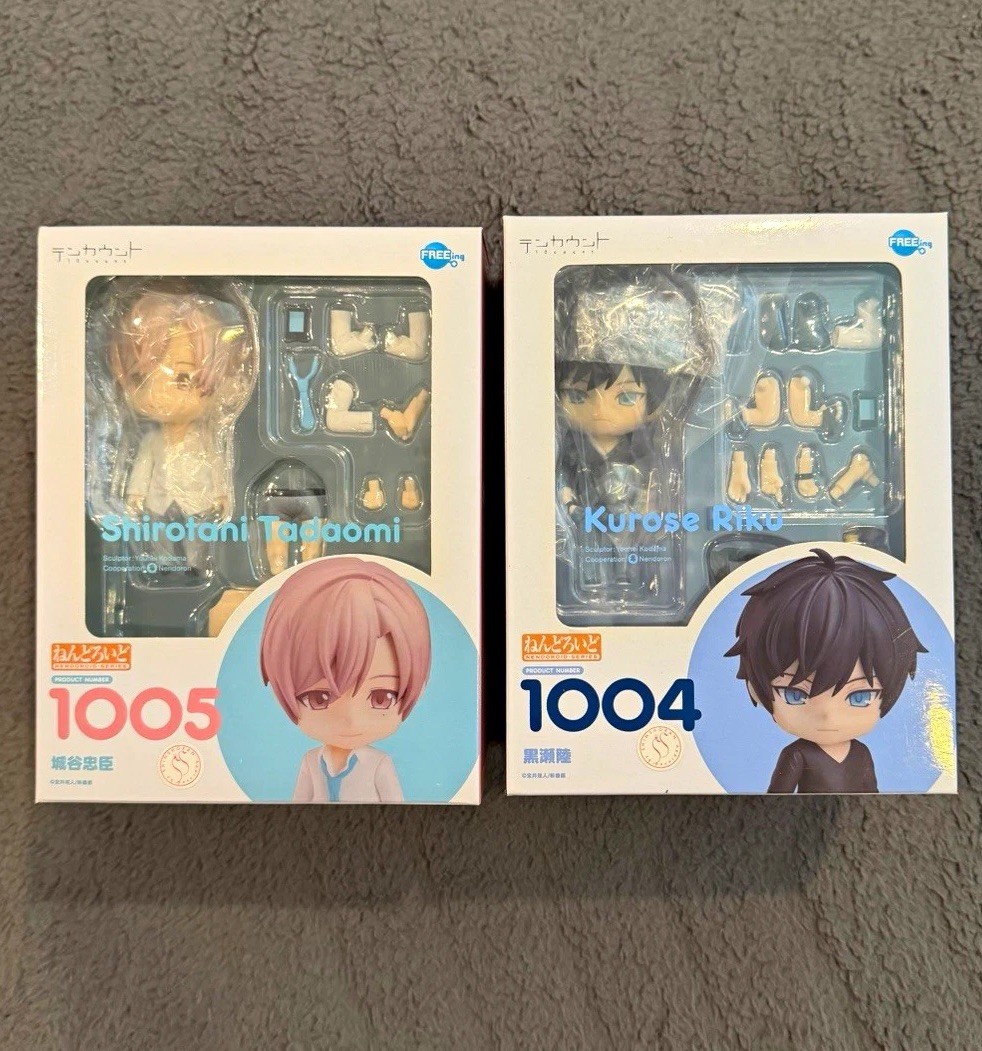 FREEing Ten Count Nendoroid Set Kurose Riku 1004 & Shirotani Tadaomi 1005