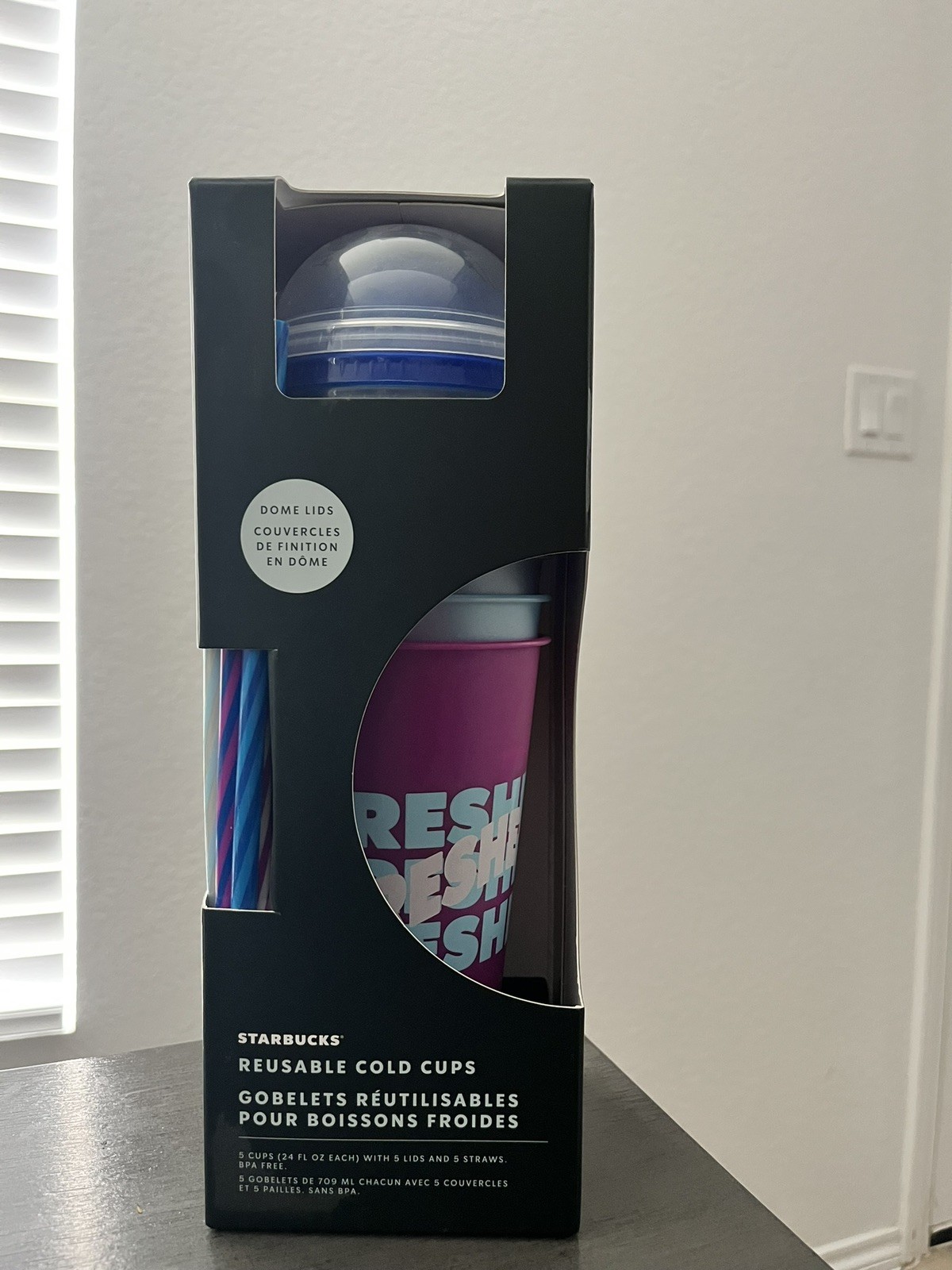 5x Starbucks Summer 2024 Printed Dome Lid Reusable Plastic Cold Cups 24 oz 5x Starbucks Summer 2024 Printed Dome Lid Reusable Plastic Cold Cups 24 oz