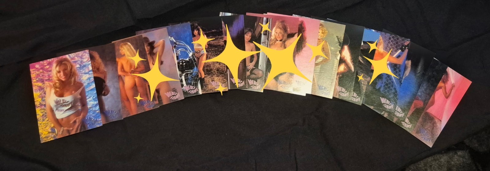 Vintage 1993 Double Vision 3D Damsels Glamour Trading Cards Lot – Near Mint