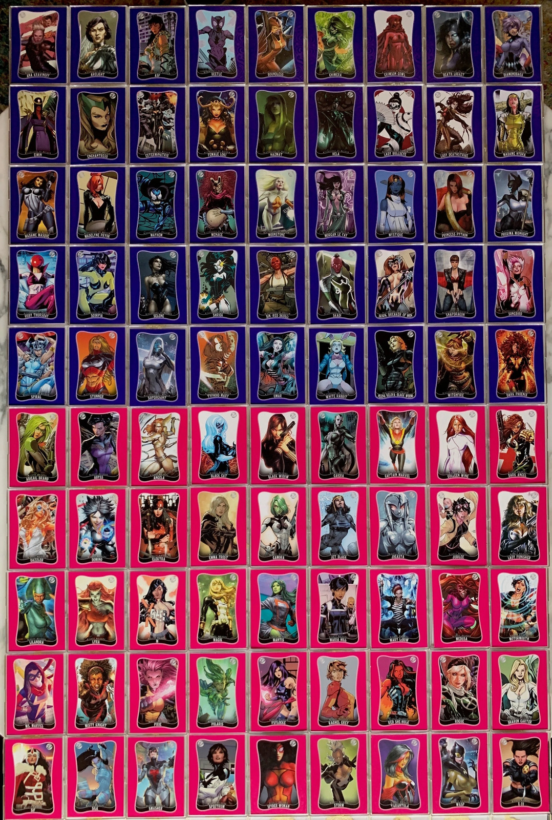 Marvel Dangerous Divas Series 2 Base Card Set 90 Cards Marvel Dangerous Divas Series 2 Base Card Set 90 Cards
