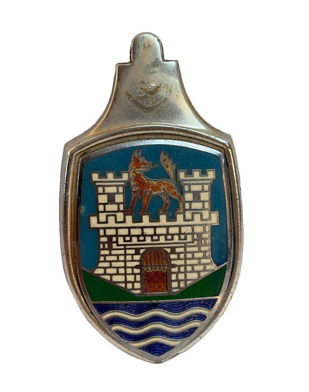 Original VW Beetle Bus Wolfsburg Castle Crest Horn Button Emblem Car Badge