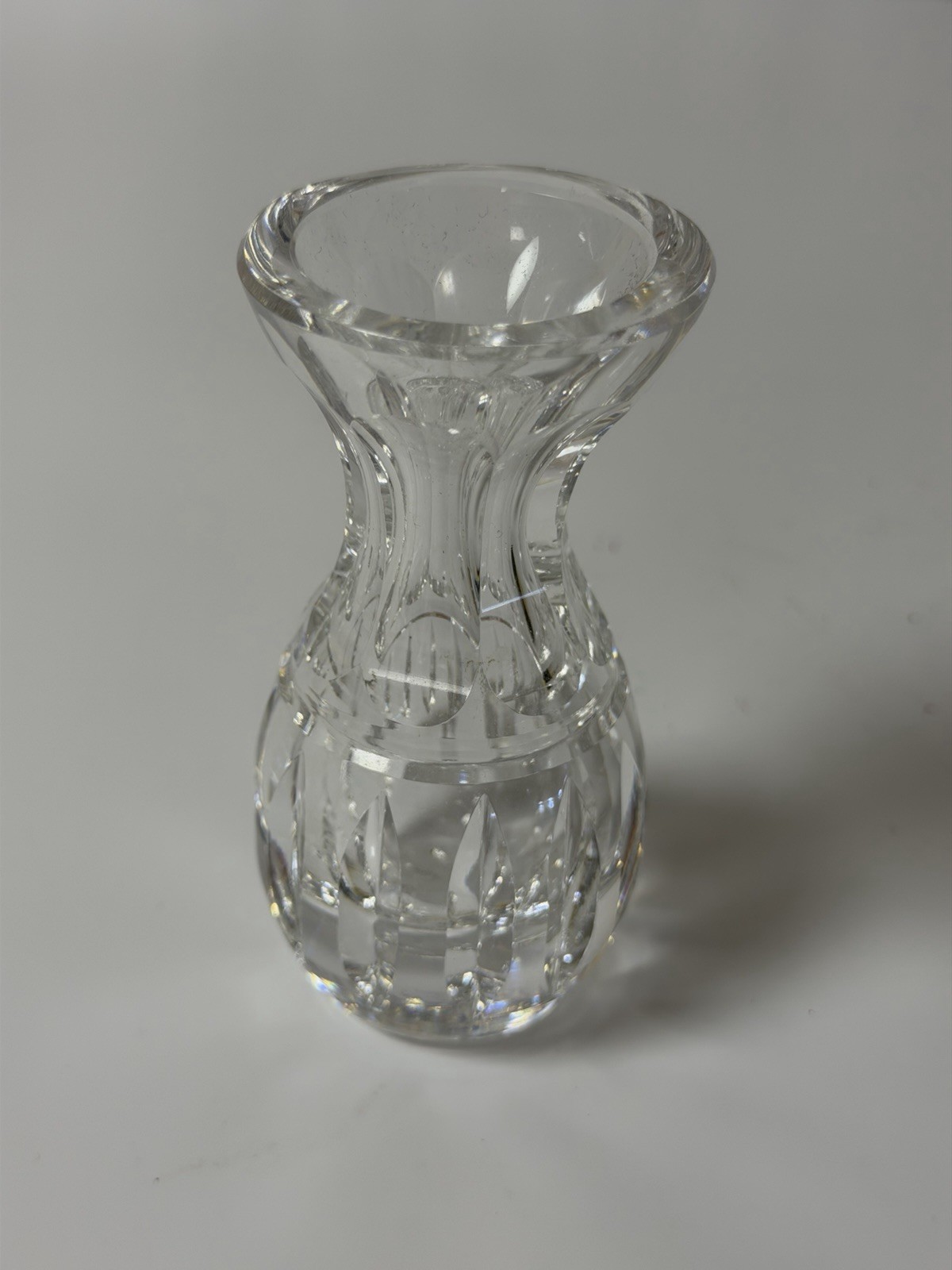 Vintage Waterford Crystal 4-Inch Tall Bud Vase Great Condition Signed At Bottom