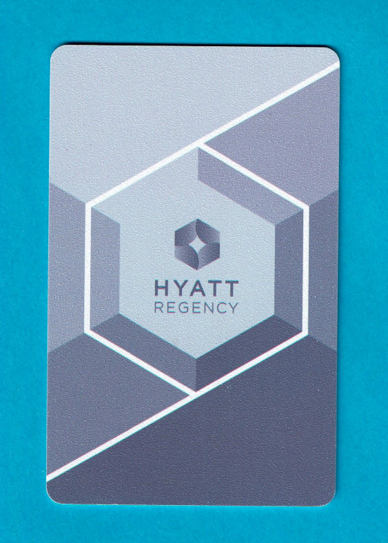 Hyatt Regency Mexico City Hotel Key Card — Purple Geometric Design Hyatt Regency Mexico City Hotel Key Card — Purple Geometric Design