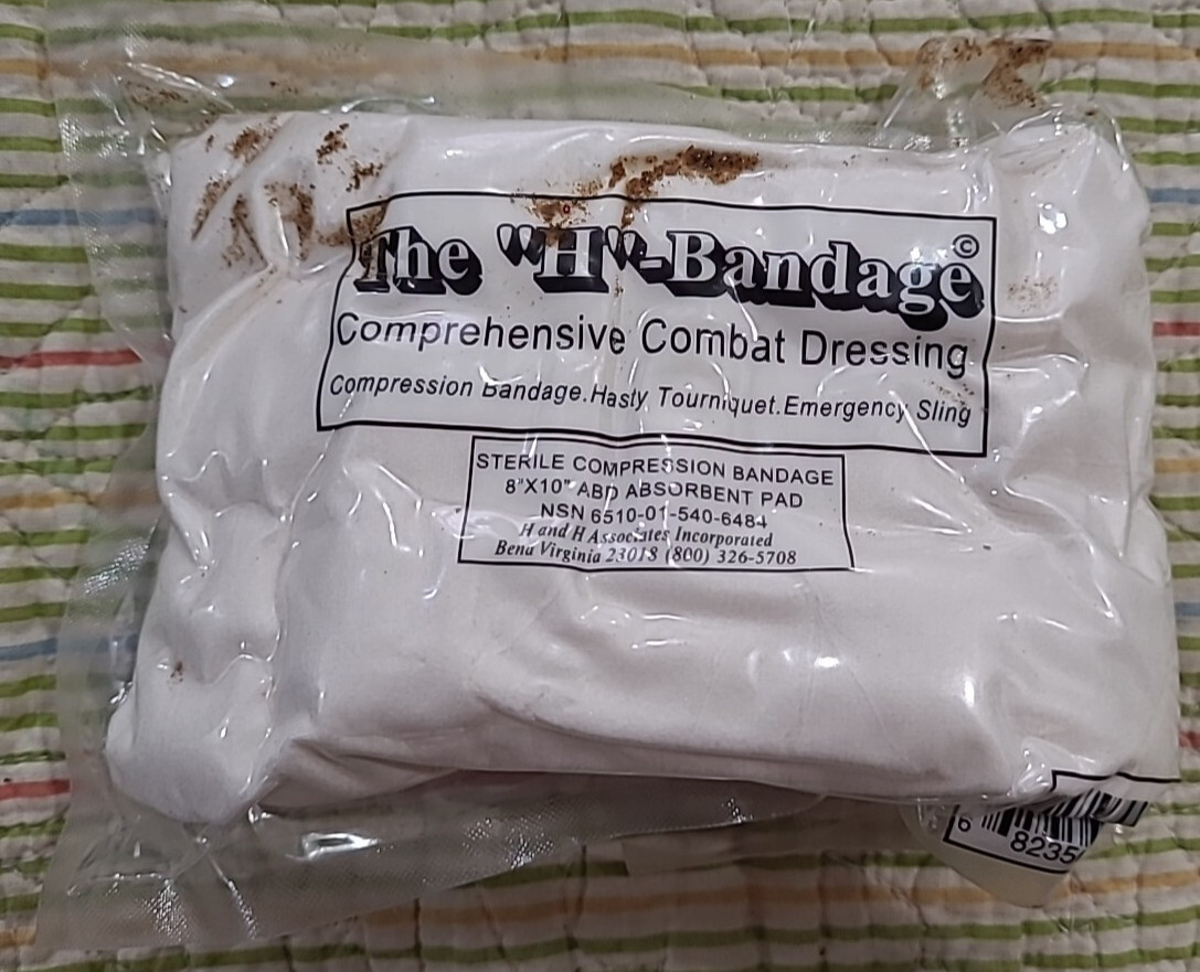 The H Bandage Comprehensive Combat Dressing Military Surplus The H Bandage Comprehensive Combat Dressing Military Surplus