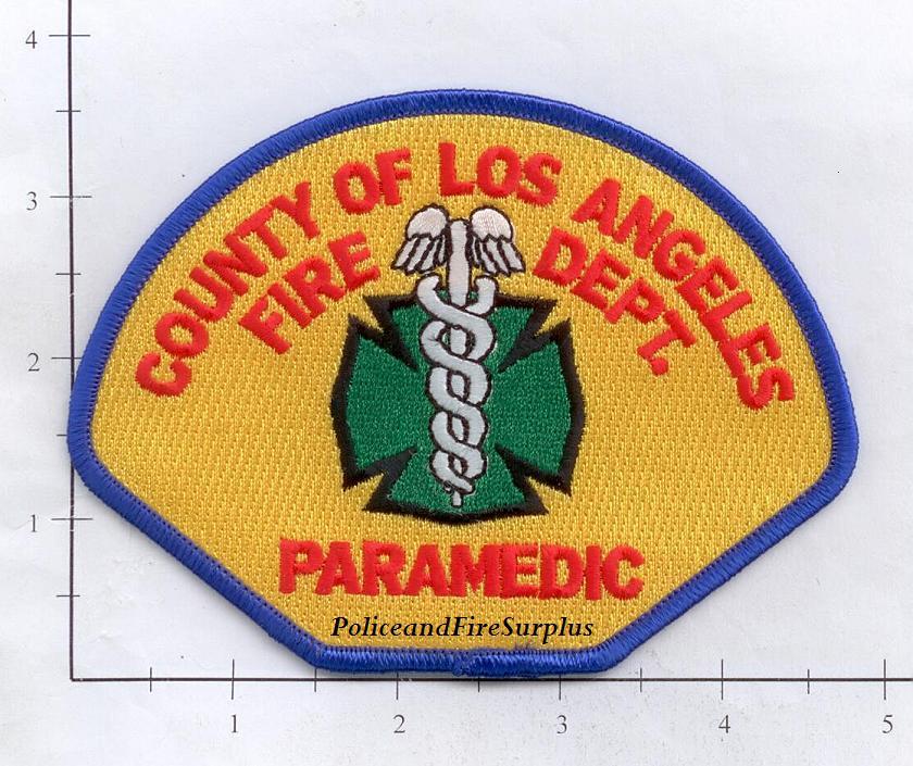 California - Los Angeles County Paramedic CA Fire Dept Patch