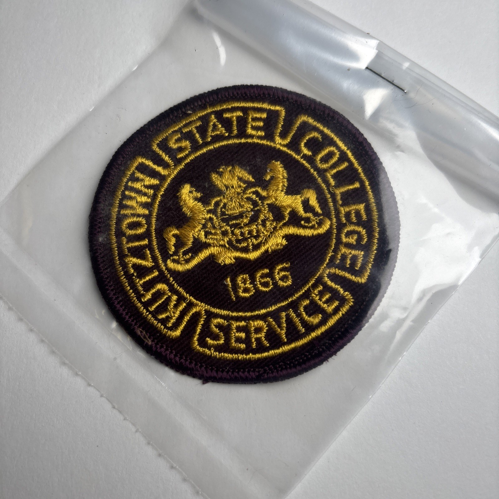 Vintage Kutztown State College Service Patch 1866 Pennsylvania PA Embroidered