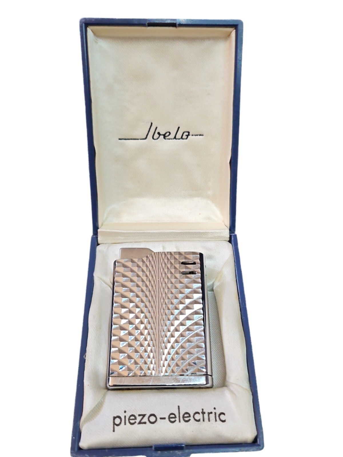 Vintage Jbelo  Pocket Diamond Lighter  With Box.