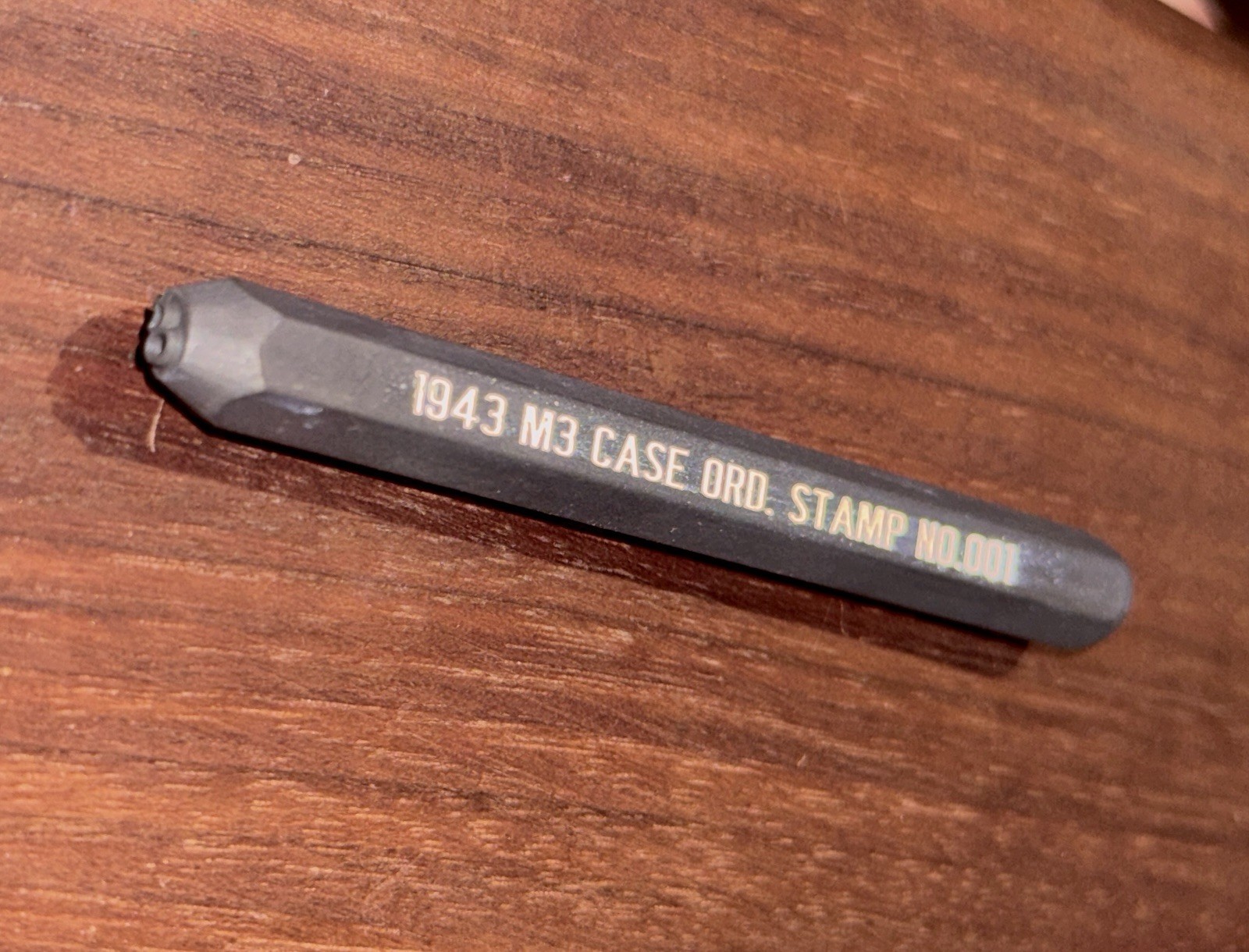 WWII Style M3 Case Knife Ordnance Dept. Flaming Inspector Steel Stamp