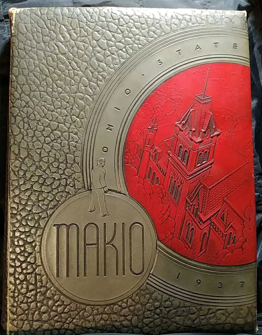 1937 YEARBOOK OHIO STATE UNIVERSITY MAKIO JESSE OWENS COLUMBUS HISTORY PR WW2   