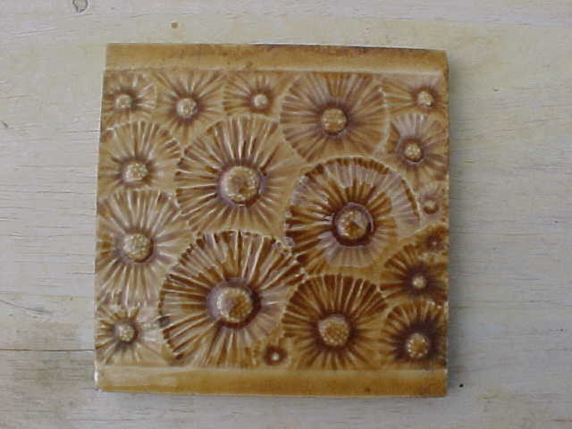 Antique J & J. G. Low Patent Art Tile Works Chelsea Mass Ceramic Tile Read