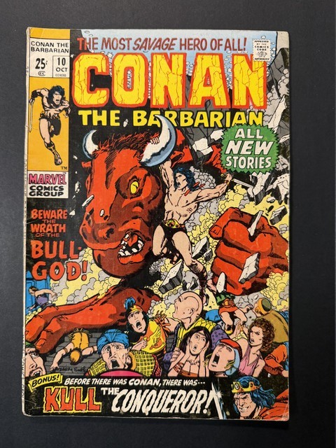 Conan The Barbarian #10 1971 Kull App Barry Windsor-Smith Art VG/FN 5.0