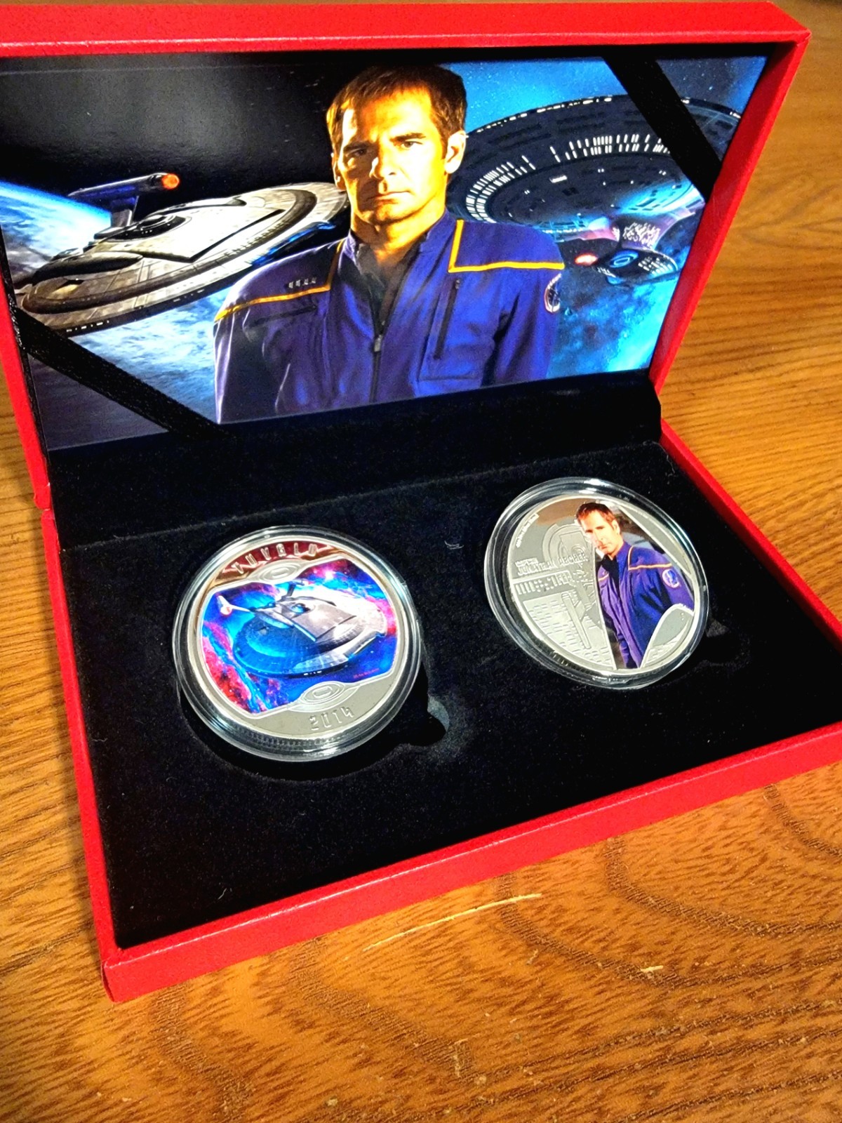 2014-.999 Fine Silver Plated-2 Piece Captain Archer - Series Collector Set.