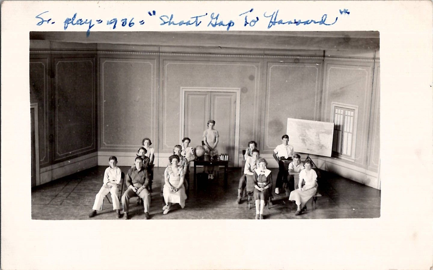 Marceline High School Missouri MO Senior Play Theatre Drama 1930s Vintage Photo