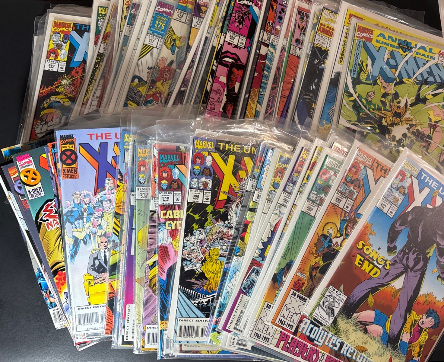 Huge Lot Of 83- Uncanny X-Men Near Complete Run 270-337 + Annuals & More JL