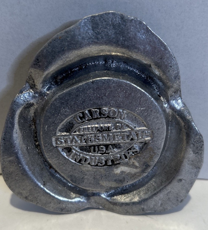 Carson Industries Statesmetal Pewter Candle/Candy/Trinket Holder 1.5” Opening