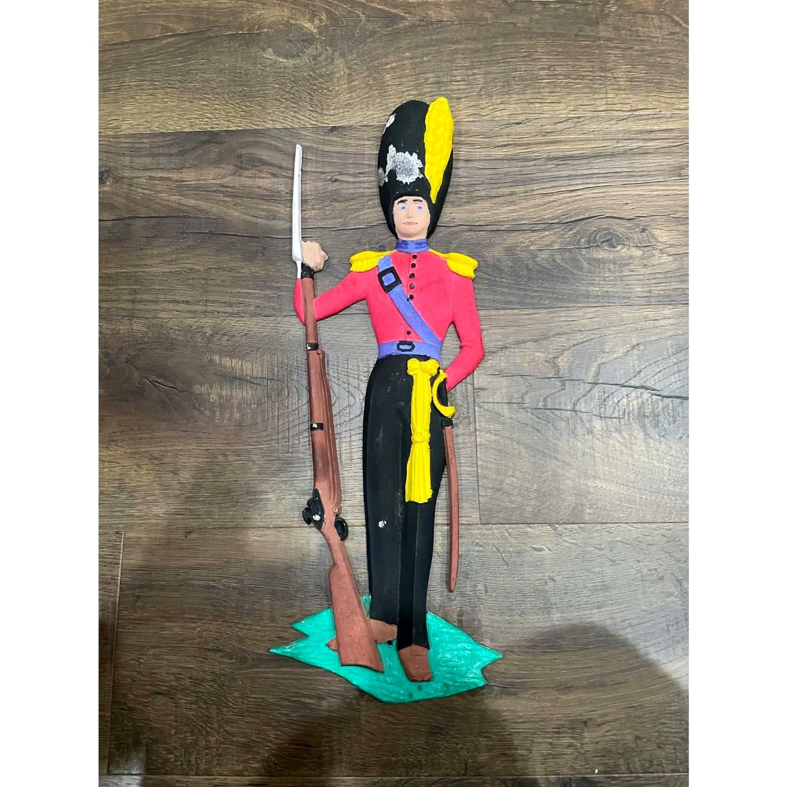 Vintage Sexton Cast Metal Toy Soldier Wall Plaque 21\