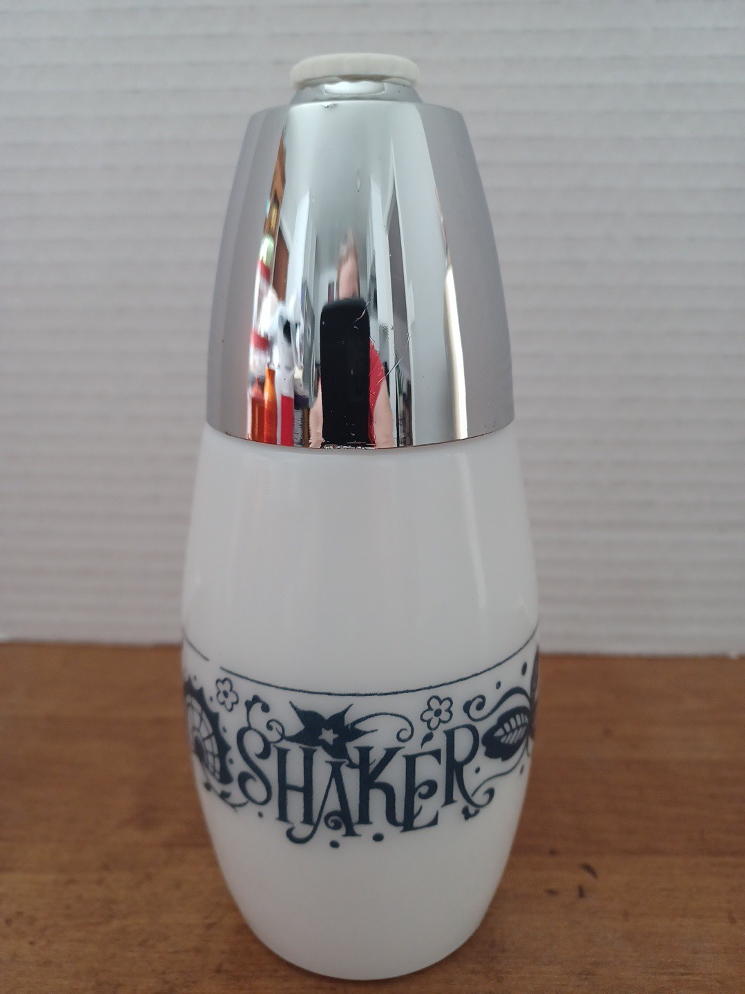 Vtg Gemco Corning Sugar Condiment Shaker Old Town Blue Onion Milk Glass 6.5\