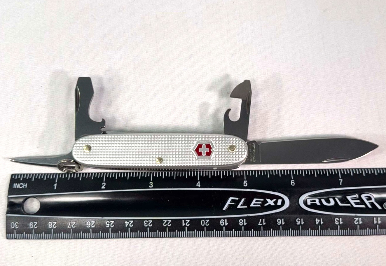 Victorinox Farmer Alox Silver Swiss Army Knife 53964 w Box Near Mint