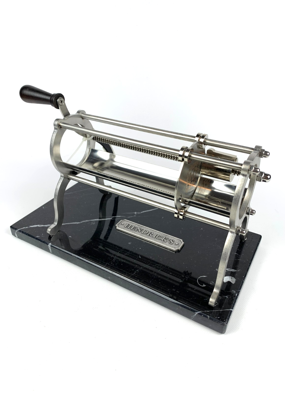 Hendrick\'s Gin Cucumber Slicer Marble Base Stainless Bar Ware RARE