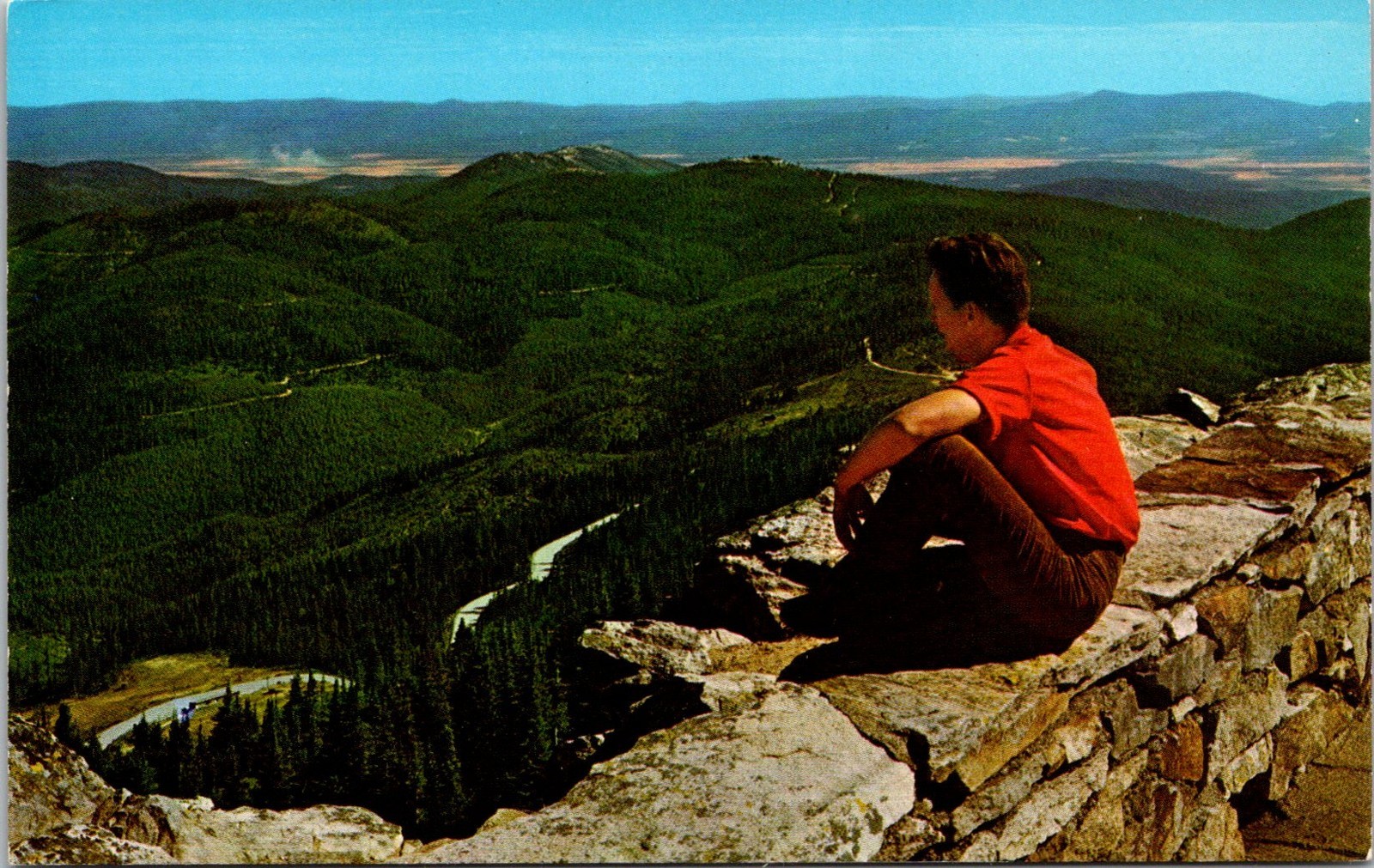 View from Mt. Spokane Looking SE, Spokane, Washington Postcards unused 56535