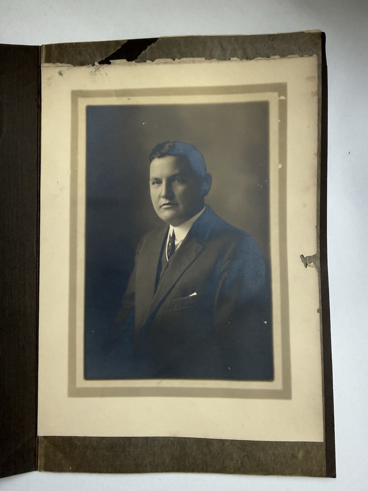 1915 Haussler San Francisco Los Angeles Antique Portrait Photograph Folder