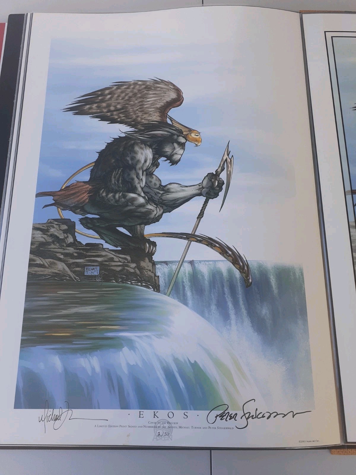 Michael Turner 2001 EKOS 1/50 Signed X2 Print GORGEOUS PIECE