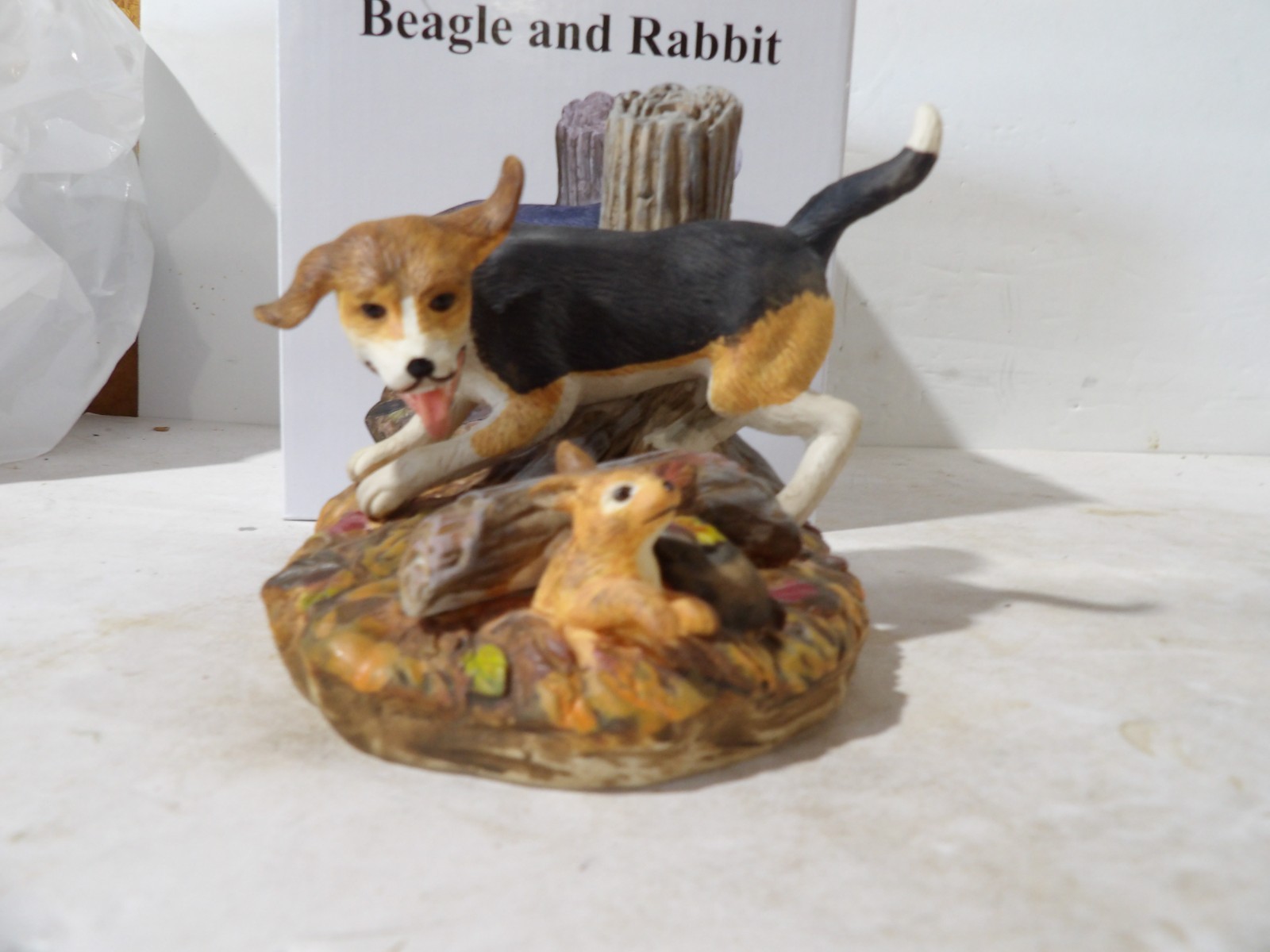 Ski Country Beagle & Rabbit Miniature Decanter Only 150 Made