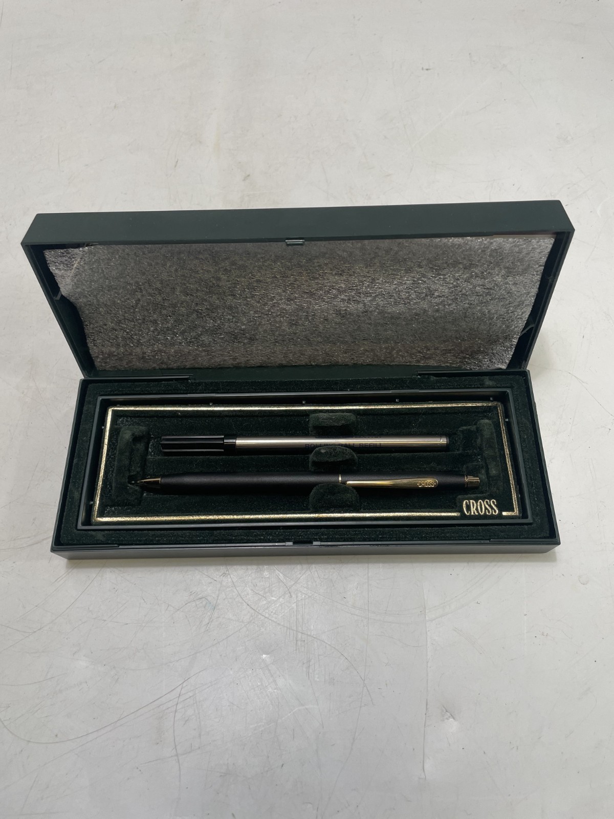 Vintage Cross Solo Classic Mechanical Pencil Black Ink Refill Writing Stationery