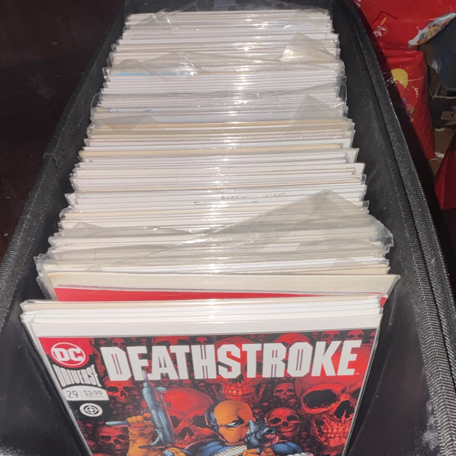 Massive 26+ lb comic book lot + holding case