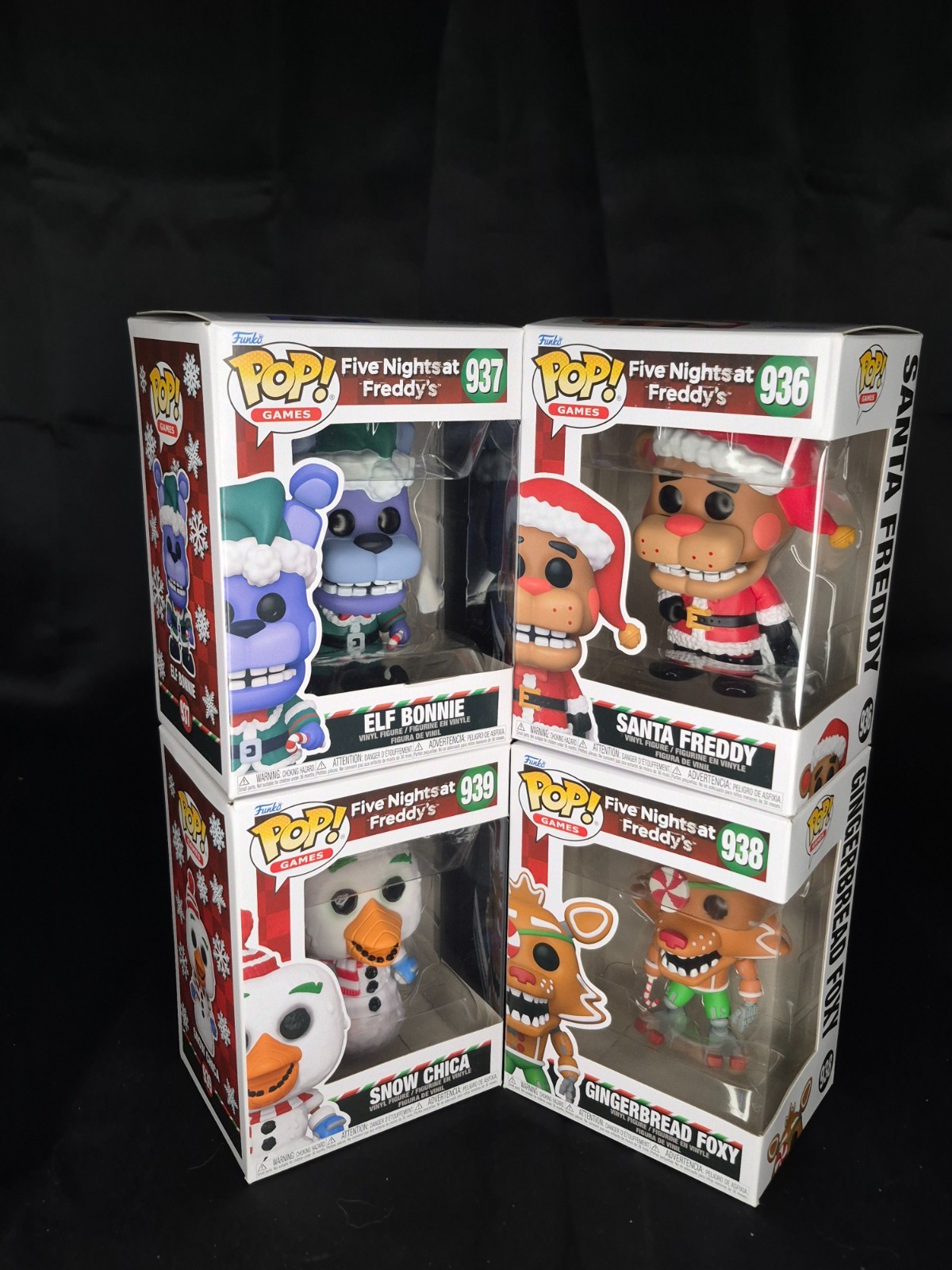 Five Nights at Freddy\'s Funko Lot of 4 - #936, 937, 938, 939 Five Nights at Freddy\'s Funko Lot of 4 - #936, 937, 938, 939