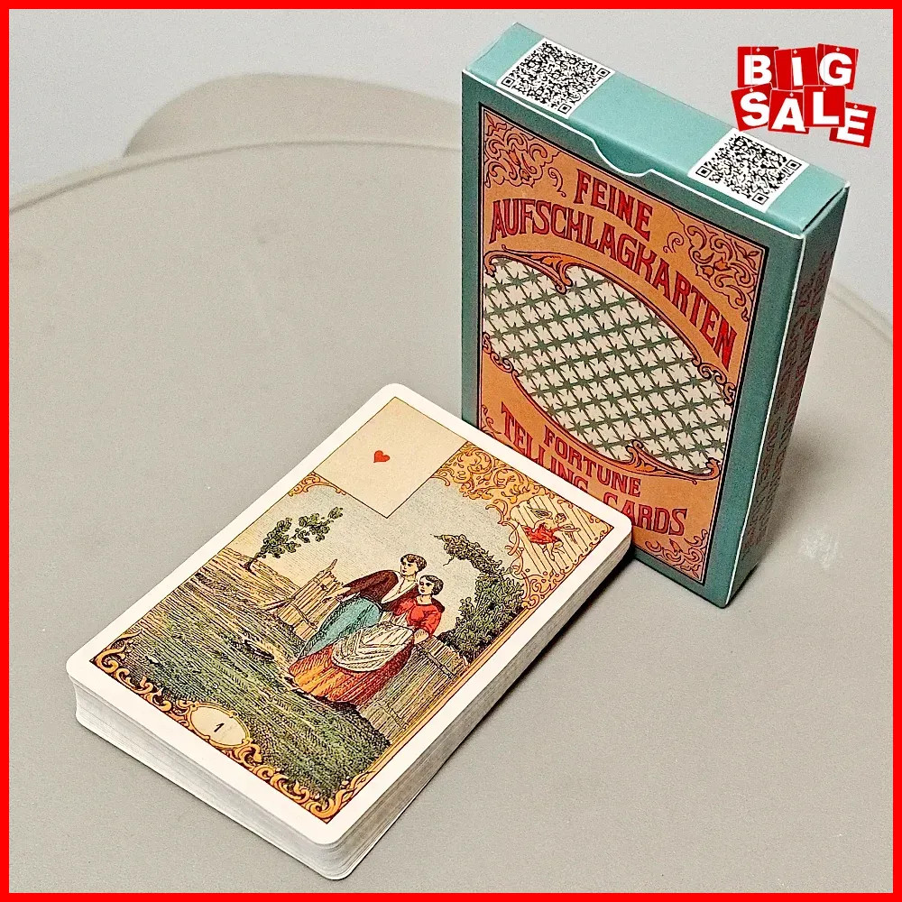 Le Jeu Du Destin Antique 32 Cards Vintage Fortune Telling Oracle Cartomancy Deck