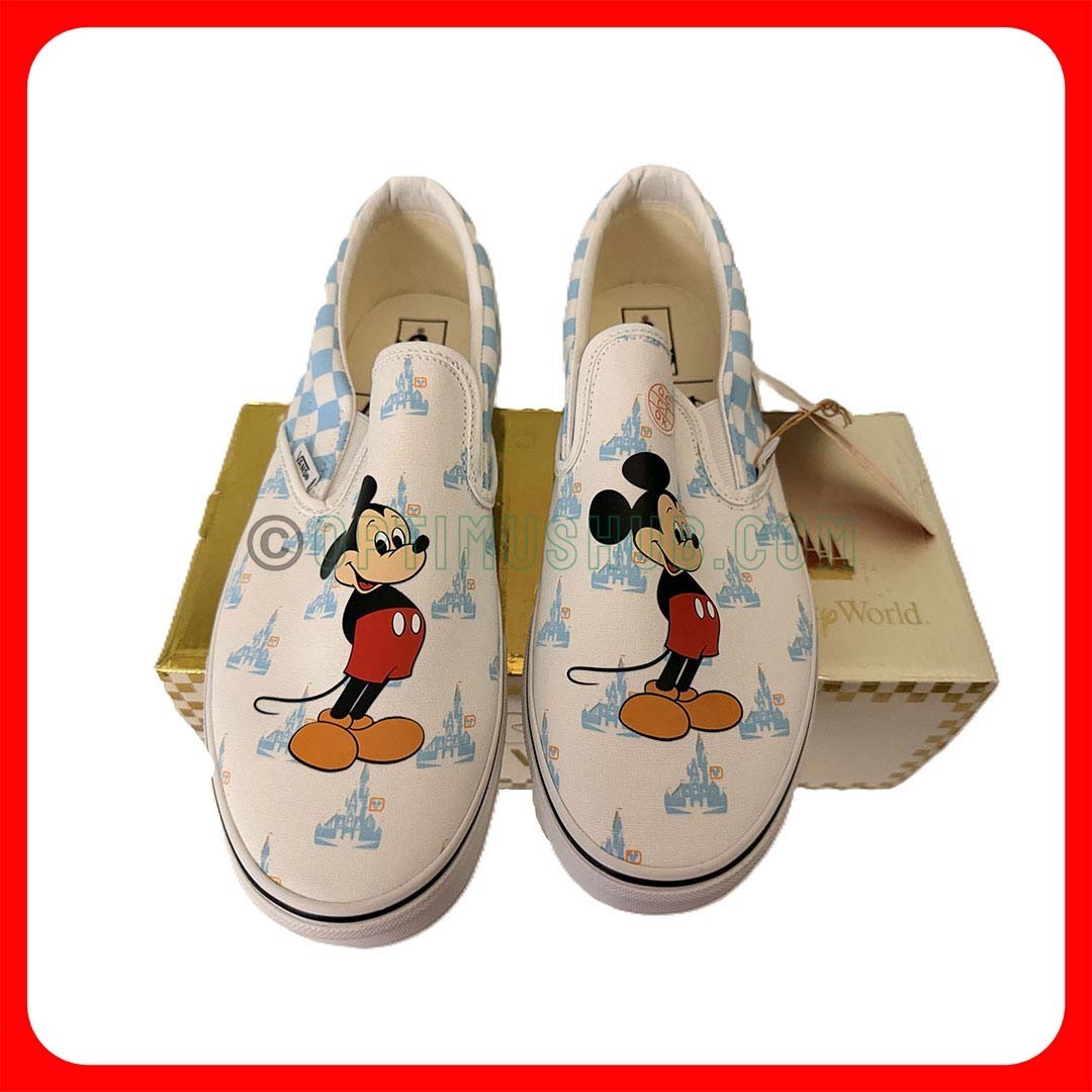 Vans Disney Mickey Mouse Classic Slip-On Shoes Men\'s 12 Blue EUR 46 VN0A5AO89Y0