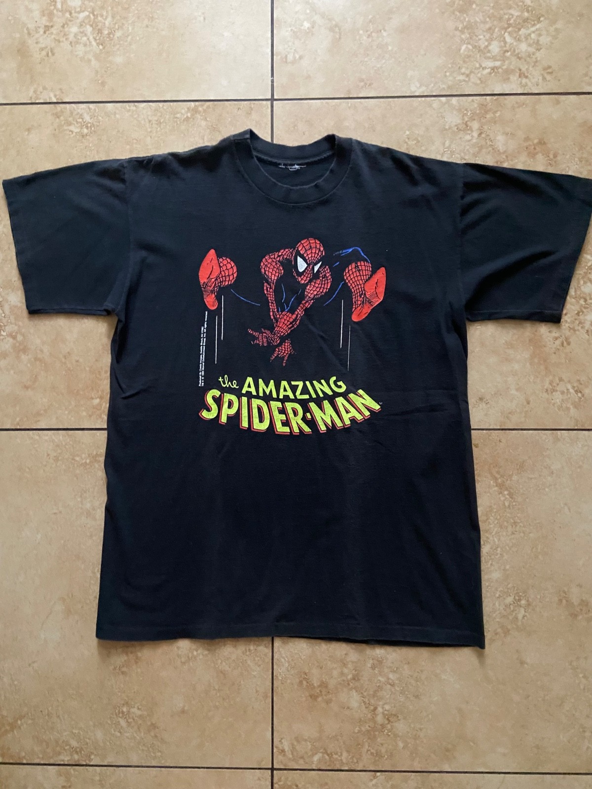 Spiderman shirt 1990 Comic Images (licensed by Marvel)  Spider-man