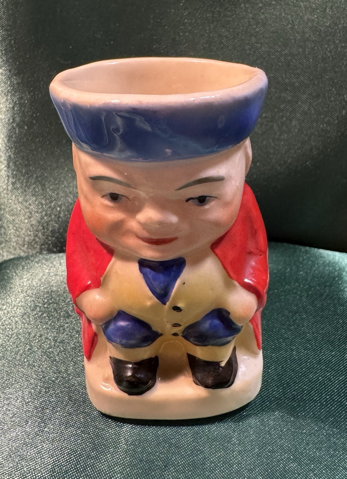 Vintage Miniature Toby Mug Jug Ceramic Pitcher, Made in Czechoslovakia, 2.5”
