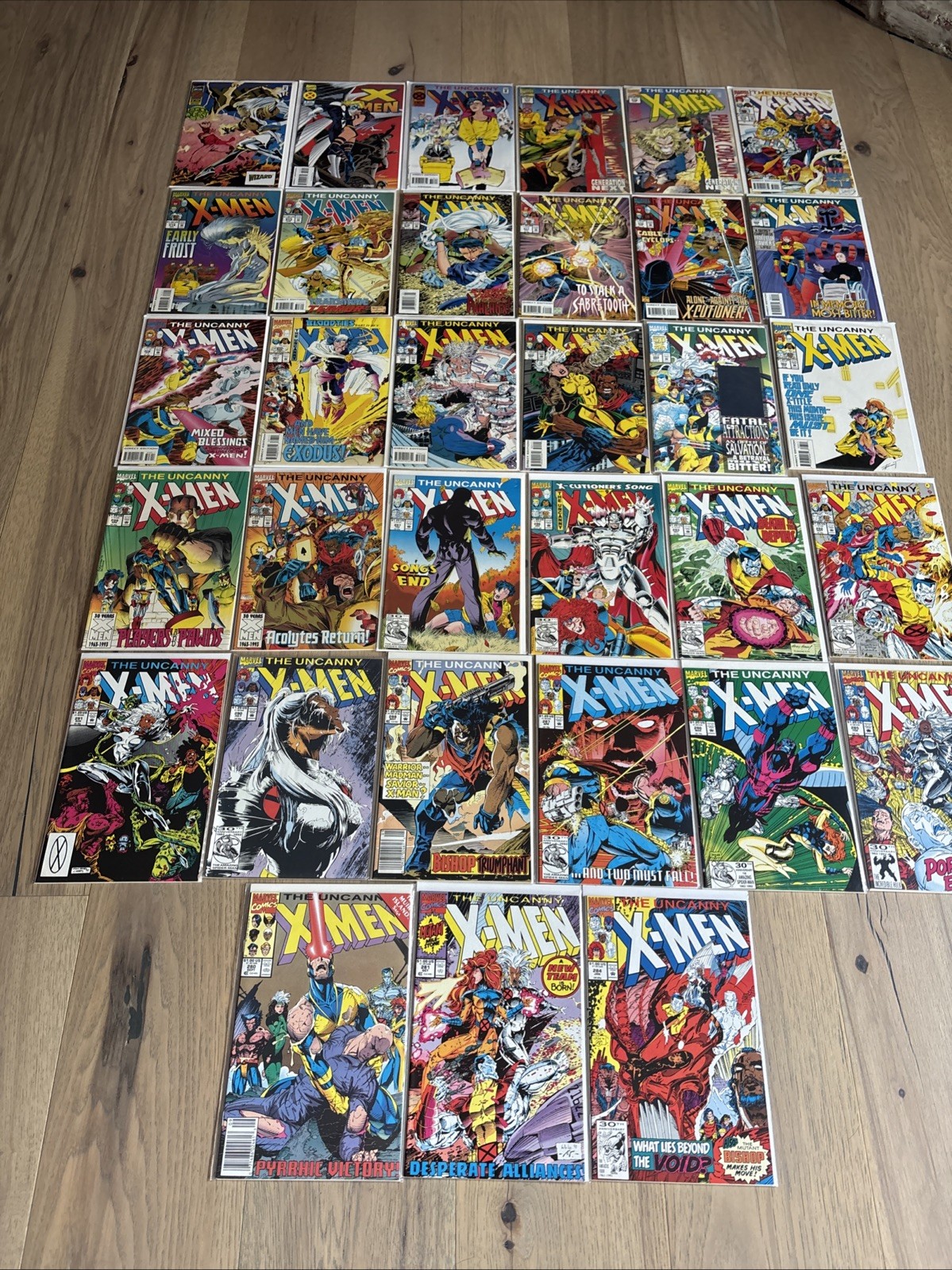 The Uncanny X-Men Comic Book Lot of 33 Issues Between #280-320 Marvel The Uncanny X-Men Comic Book Lot of 33 Issues Between #280-320 Marvel