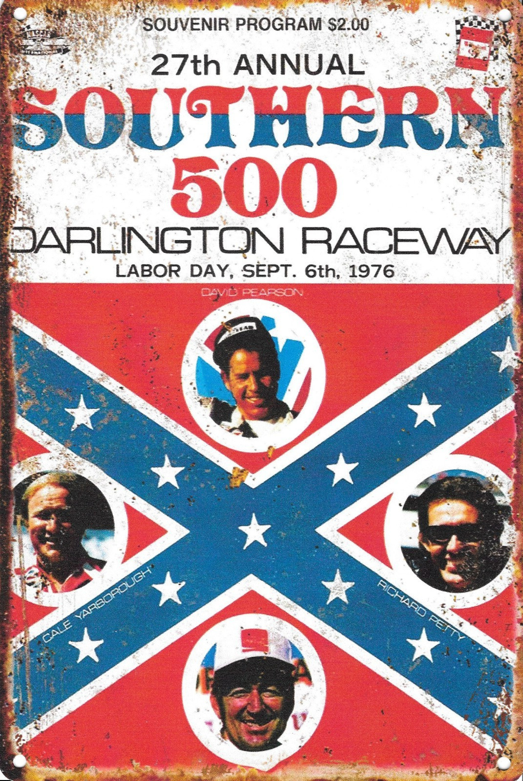 RETRO Vintage Southern 500 Darlington Raceway NASCAR Racing Metal Sign 8x12 RETRO Vintage Southern 500 Darlington Raceway NASCAR Racing Metal Sign 8x12