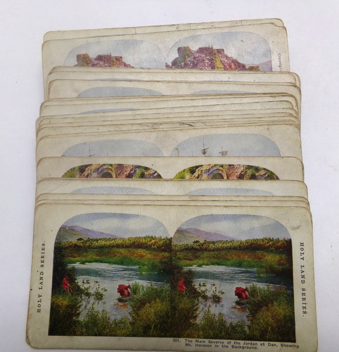 Stereoview HOLY LAND series Lot 0f 50 Bible Lands 1904 Vintage Bethlehem Jordan Stereoview HOLY LAND series Lot 0f 50 Bible Lands 1904 Vintage Bethlehem Jordan