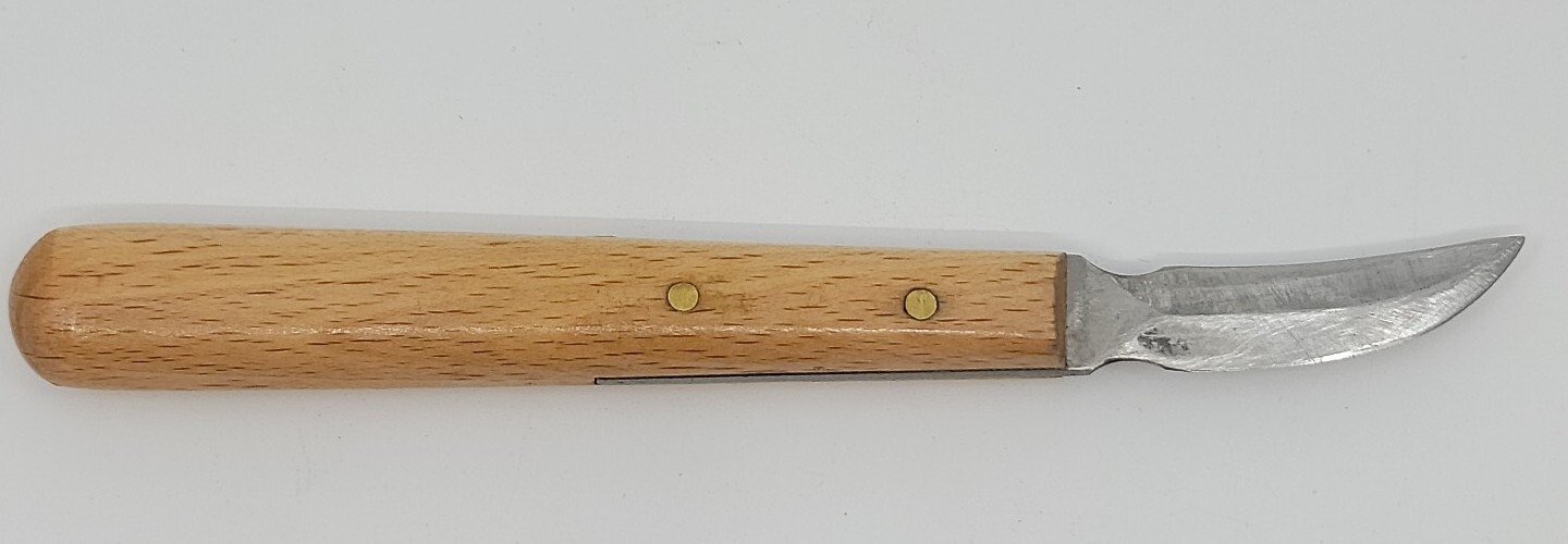 VINTAGE HIRSCH WERKZEUGE F.W.B. STAG WOOD WOODCARVING KNIFE WOODWORKING GERMANY 