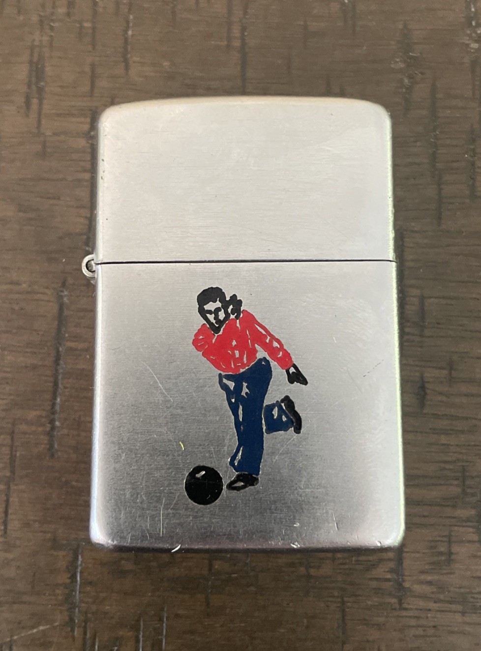VINTAGE ZIPPO 1946-49 BOWLER LIGHTER BOWLING 2032695 5 BARREL.