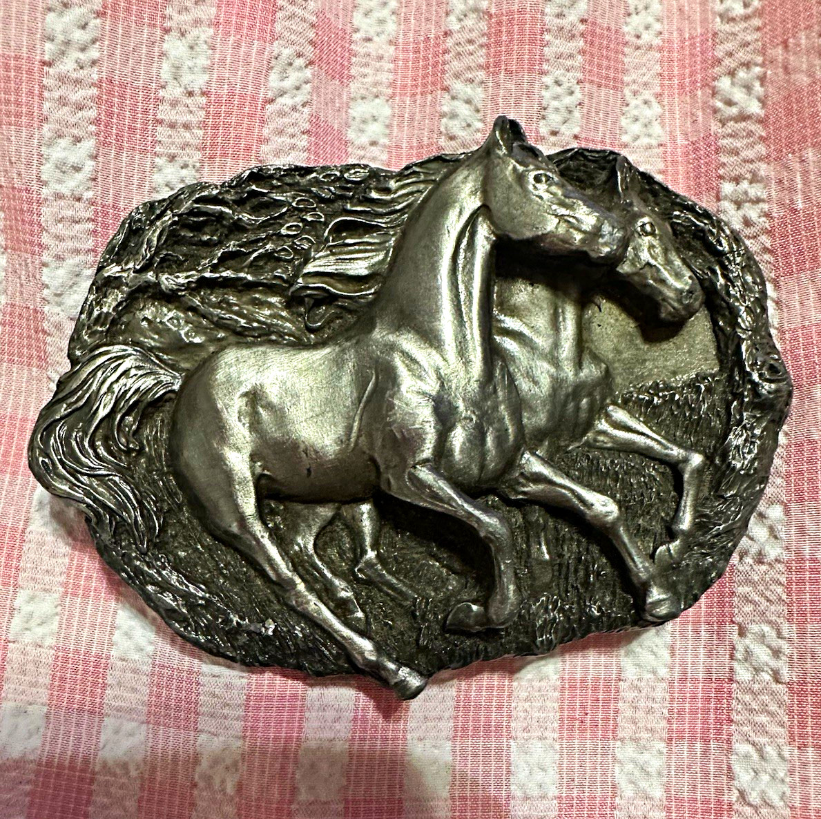 Bergamot Brass Works, Inc. Horse Belt Buckle Made in USA C-146