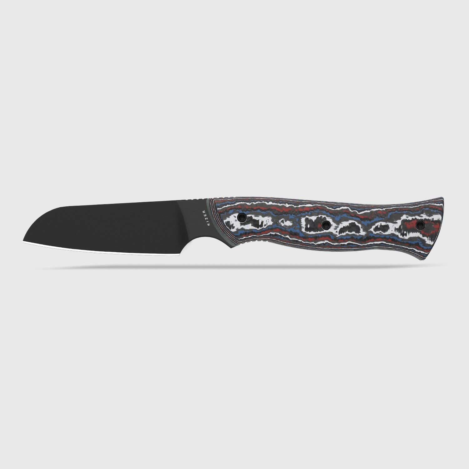 Kizer Whip Tail  EDC Fixed Blade Knife CPM 10V Blade FatCarbon Handle 1131A1