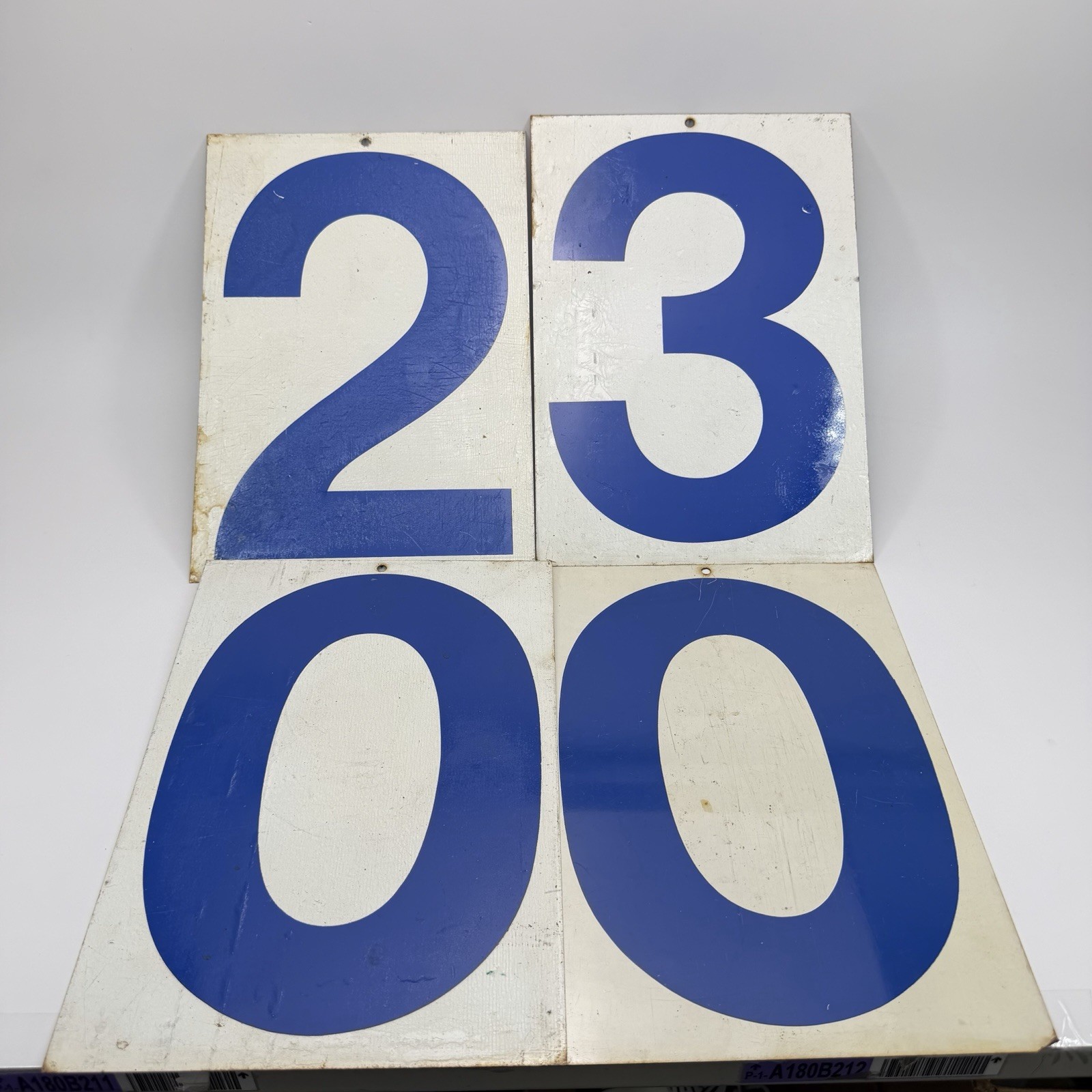Vintage Metal Numbers Double Sided Bold