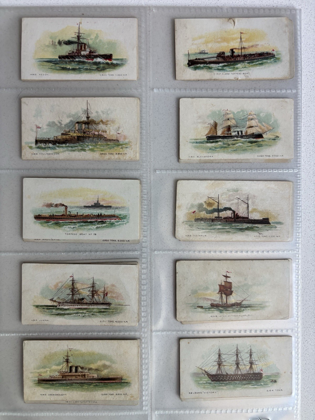 Wills Cigarette Cards 1895 Ships (No Wills On Front) Complete Set of 25 RARE