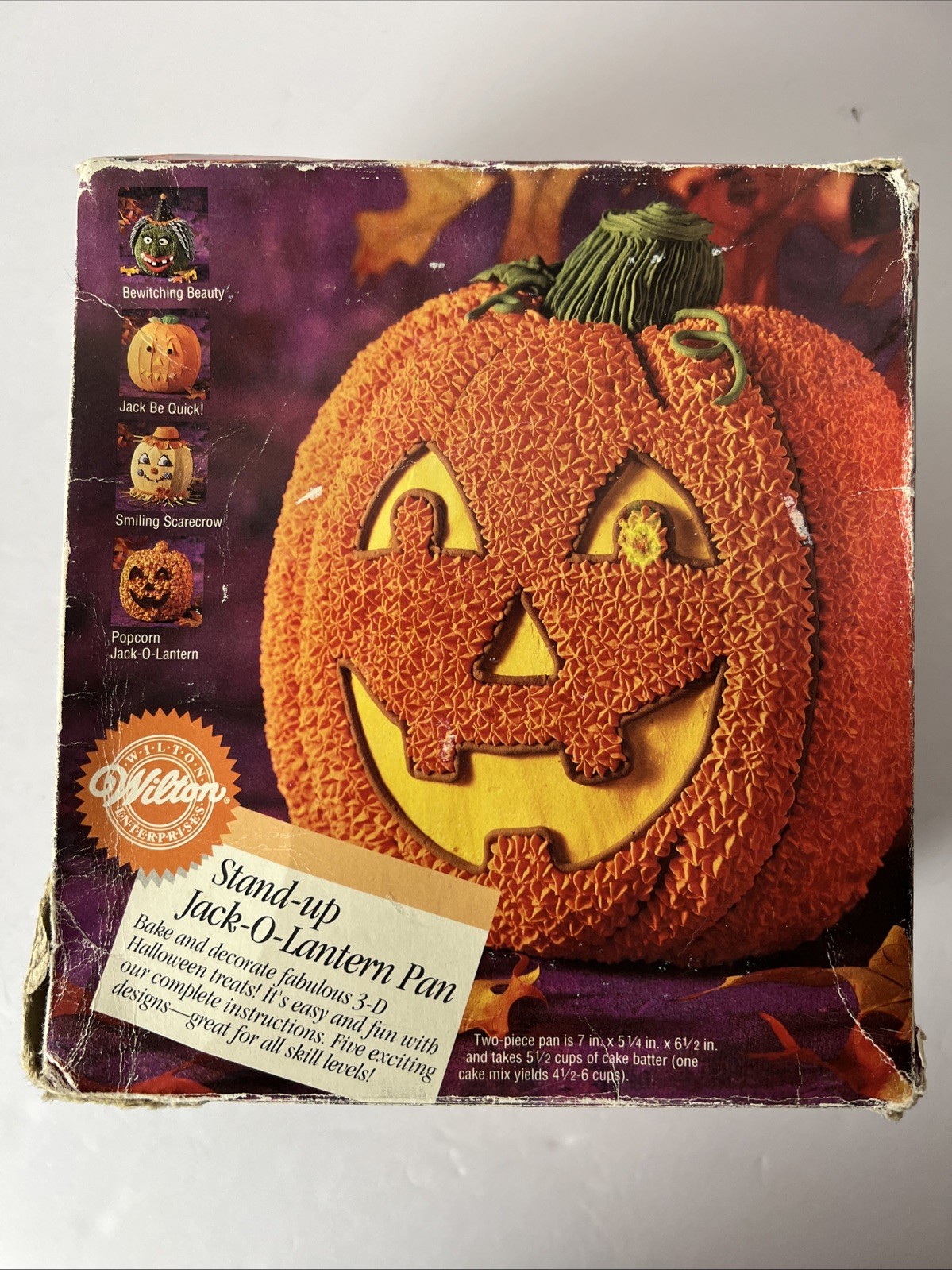 Wilton Halloween Stand Up JACK-O-LANTERN Pumpkin Witch Cake Pan 3D Vintage 1995