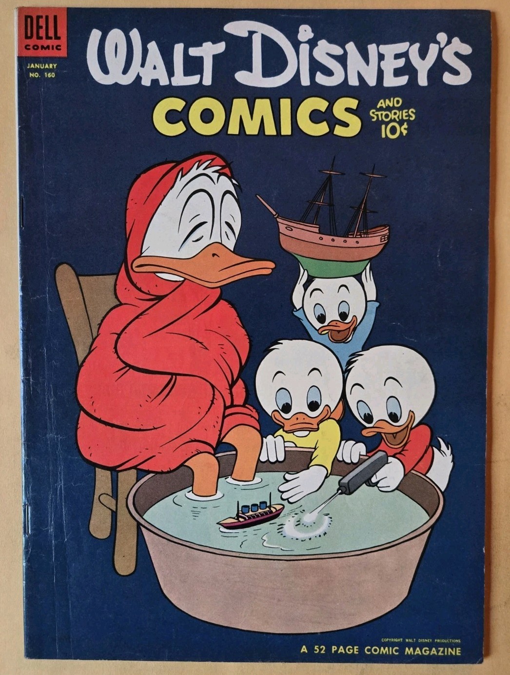Walt Disney\'s Comics and Stories #160 VG+ (4.5) Art By Barks Dell Comics 1/54