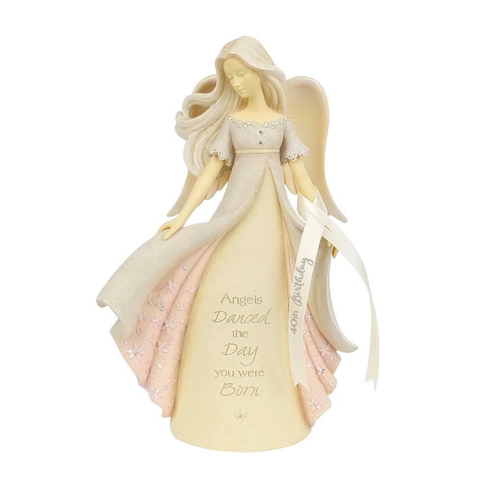Foundations by Karen Hahn - 40th Birthday Angel - Enesco 6007512