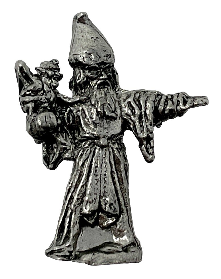 Pewter Wizard Miniature 1 1/8\